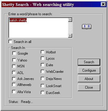 Shetty Search Screenshot