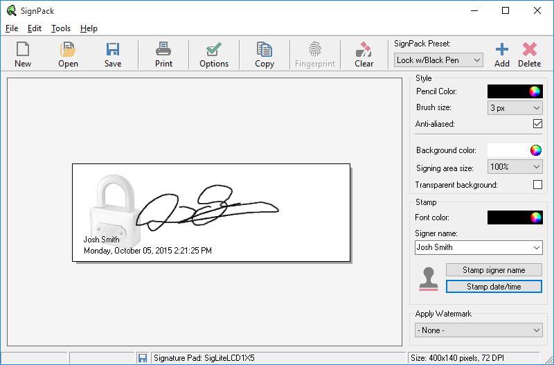 SignPack Screenshot