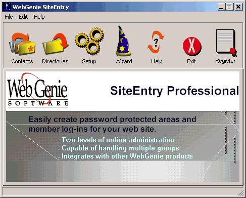Site Entry Professional Screenshot