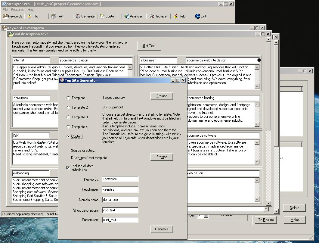 SiteByter Pro Screenshot