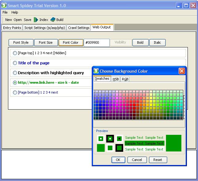 Smart Spidey Regular Search Engine Maker Screenshot
