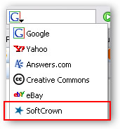 SoftCrown Firefox Search Plugin Screenshot