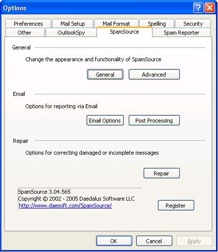 SpamSource Screenshot