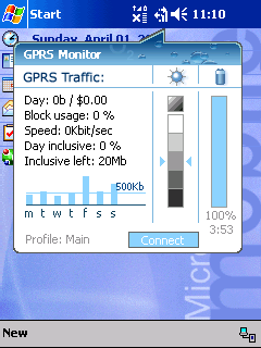 Spb GPRS Monitor Screenshot