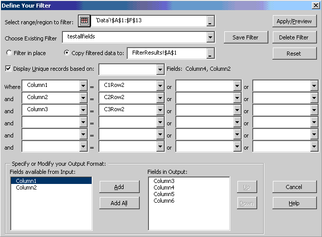 Spinnaker DB Tools for Excel 97 etc Screenshot