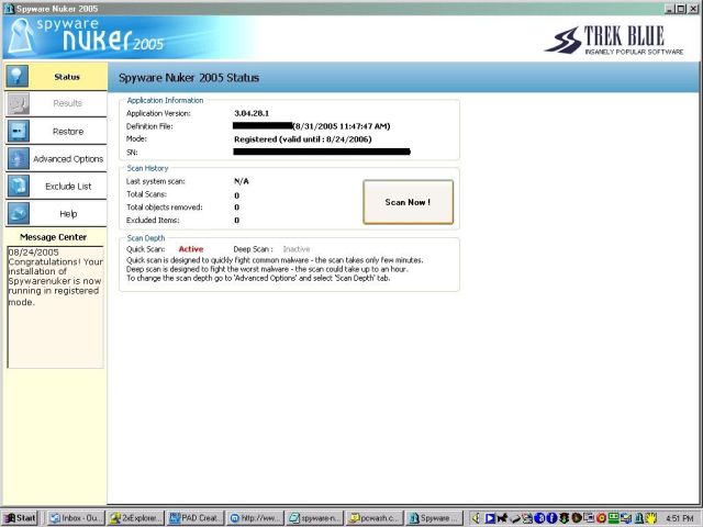 Spyware Nuker Screenshot