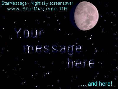 StarMessage - Moon Phases screensaver Screenshot