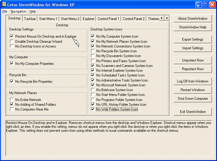 StormWindow XP Screenshot