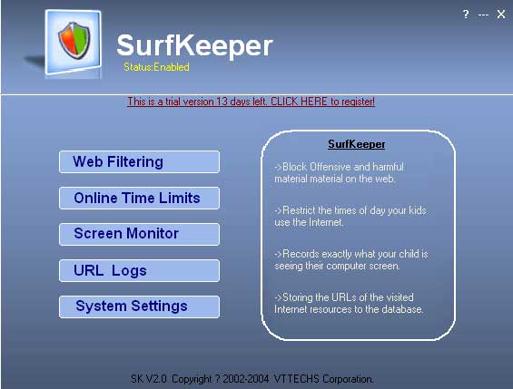 SurfKeeper Screenshot