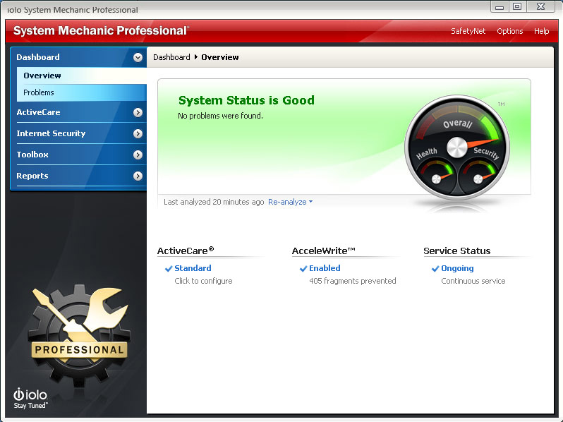 System Mechanic Professional Screenshot