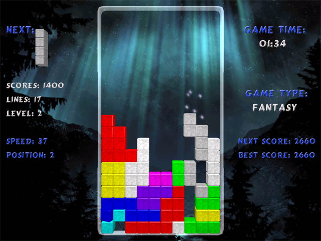TERMINAL Tetris Screenshot