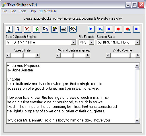 Text Shifter Screenshot