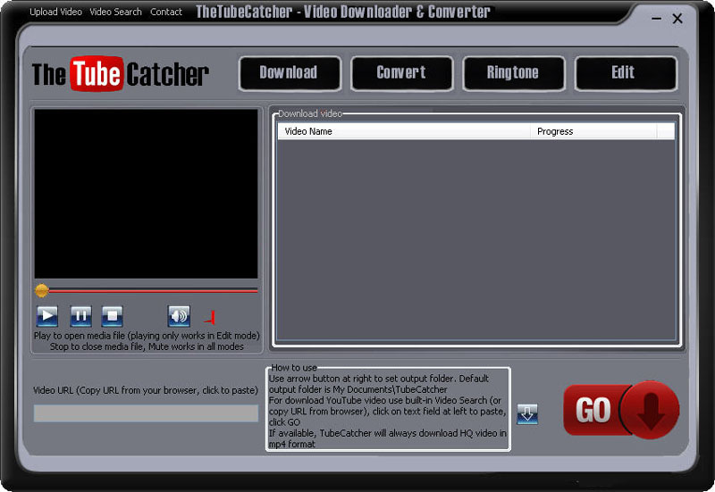 The TubeCatcher Screenshot