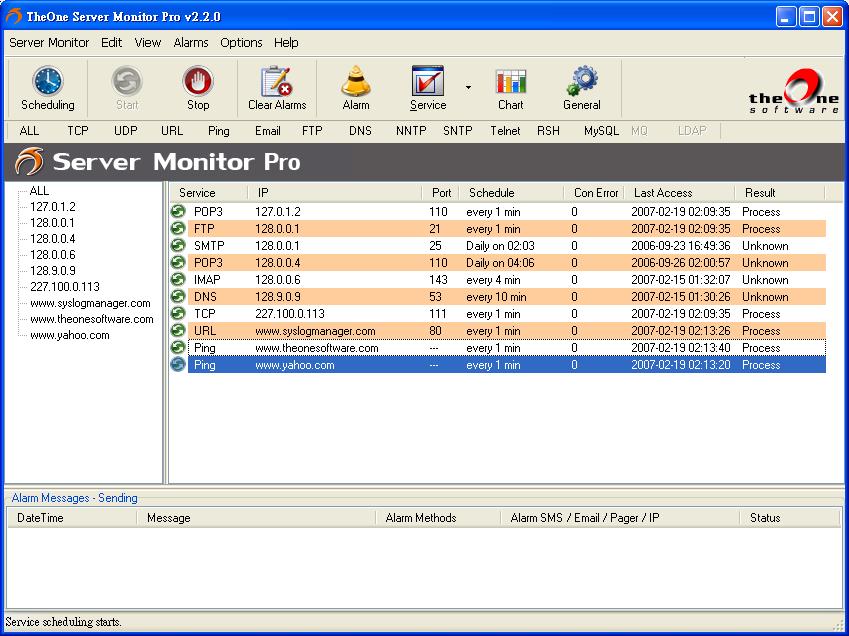 TheOne Server Monitor Pro Screenshot