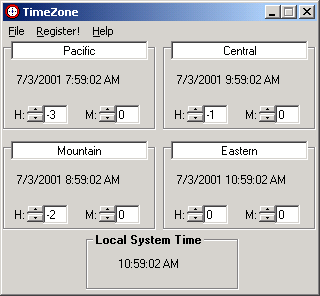 TimeZone Screenshot