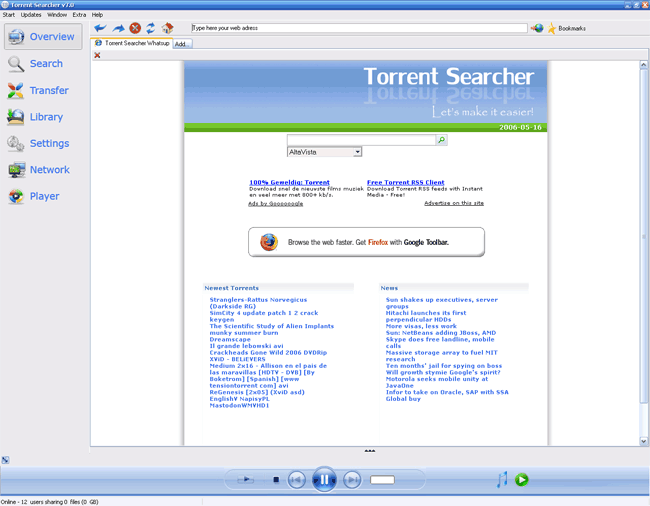 Torrent Searcher Screenshot