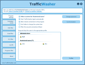 TrafficWasher Screenshot