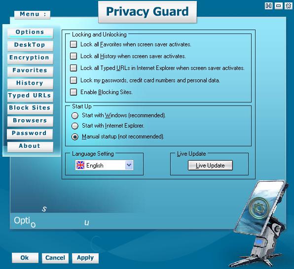 TZ Privacy Guard Screenshot