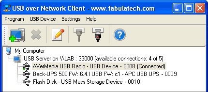 USB over Network Screenshot