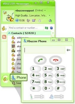 Vbuzzer Messenger Screenshot