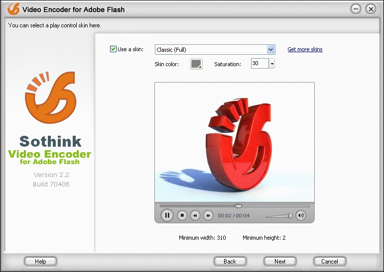 Video Encoder for Adobe Flash Screenshot