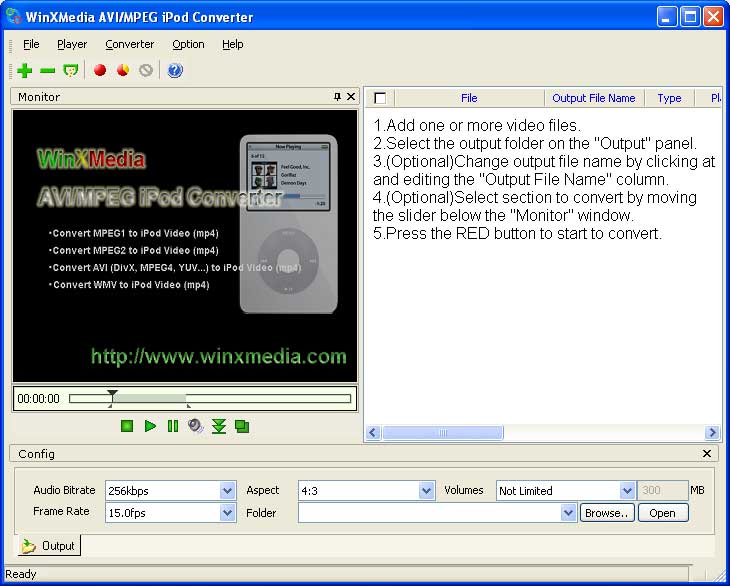 Video iPod Converter Screenshot