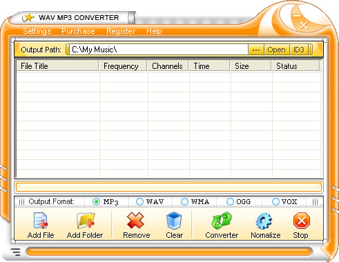 WAV MP3 Converter Screenshot