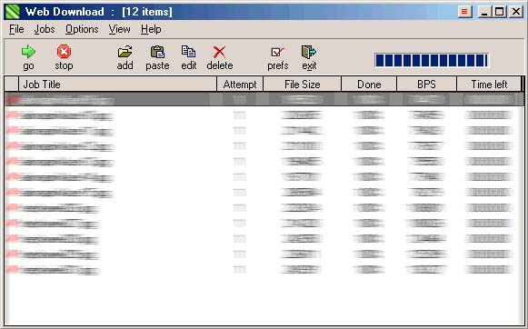 Web Downloader Screenshot