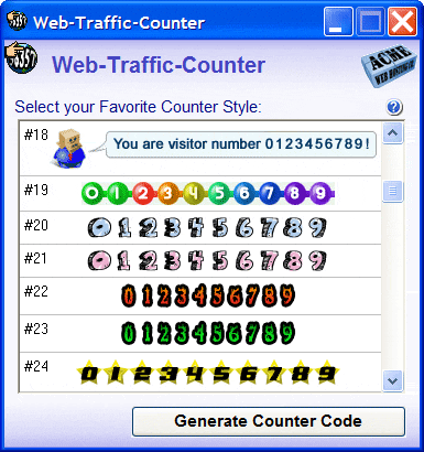 Web-Traffic-Counter Screenshot