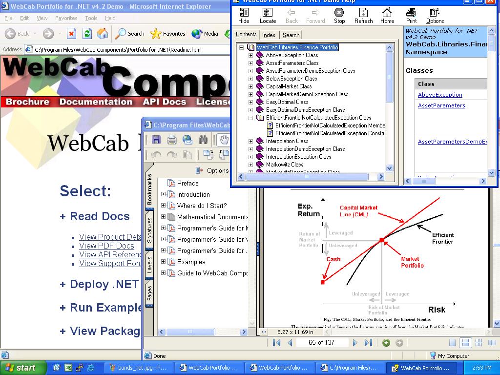 WebCab Portfolio for .NET Screenshot