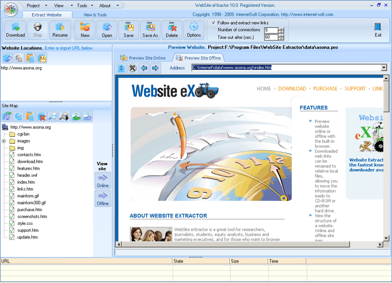 Website Extractor Screenshot