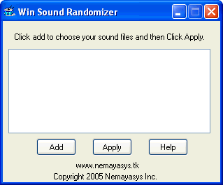 Win Sound Randomizer Screenshot