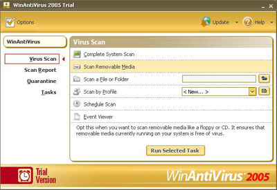 WinAntiVirus 2005 Screenshot