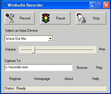 WinAudio Recorder Screenshot