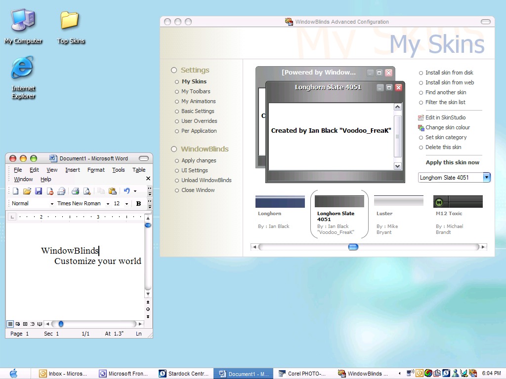 WindowBlinds4.6 Screenshot
