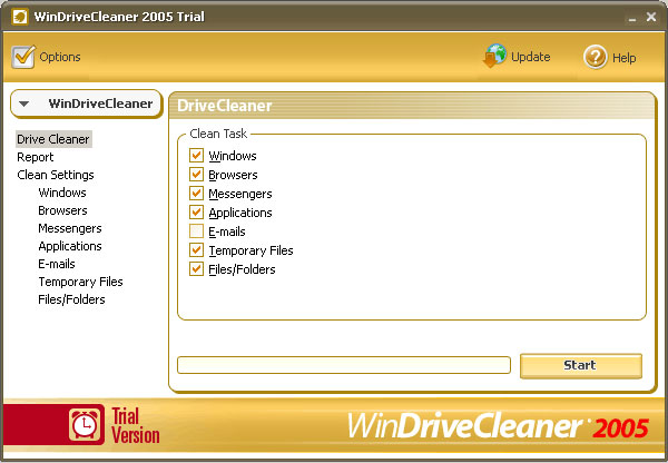 WinDriveCleaner 2005 Screenshot