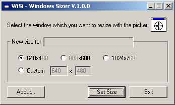 WiSi - Window Sizer Screenshot