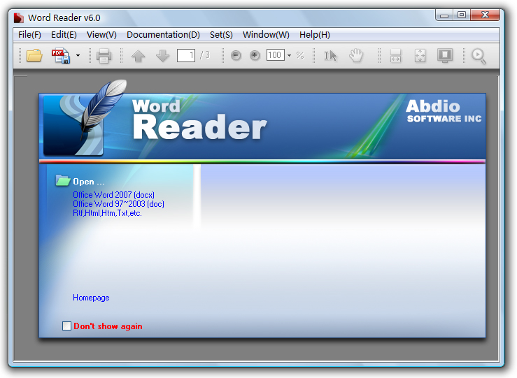 Word Reader Screenshot