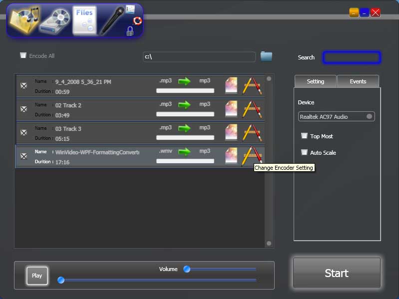 X Audio Converter Screenshot