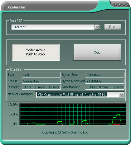 Xcelerator Screenshot