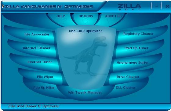 Zilla WinCleaner N' Optimizer Screenshot